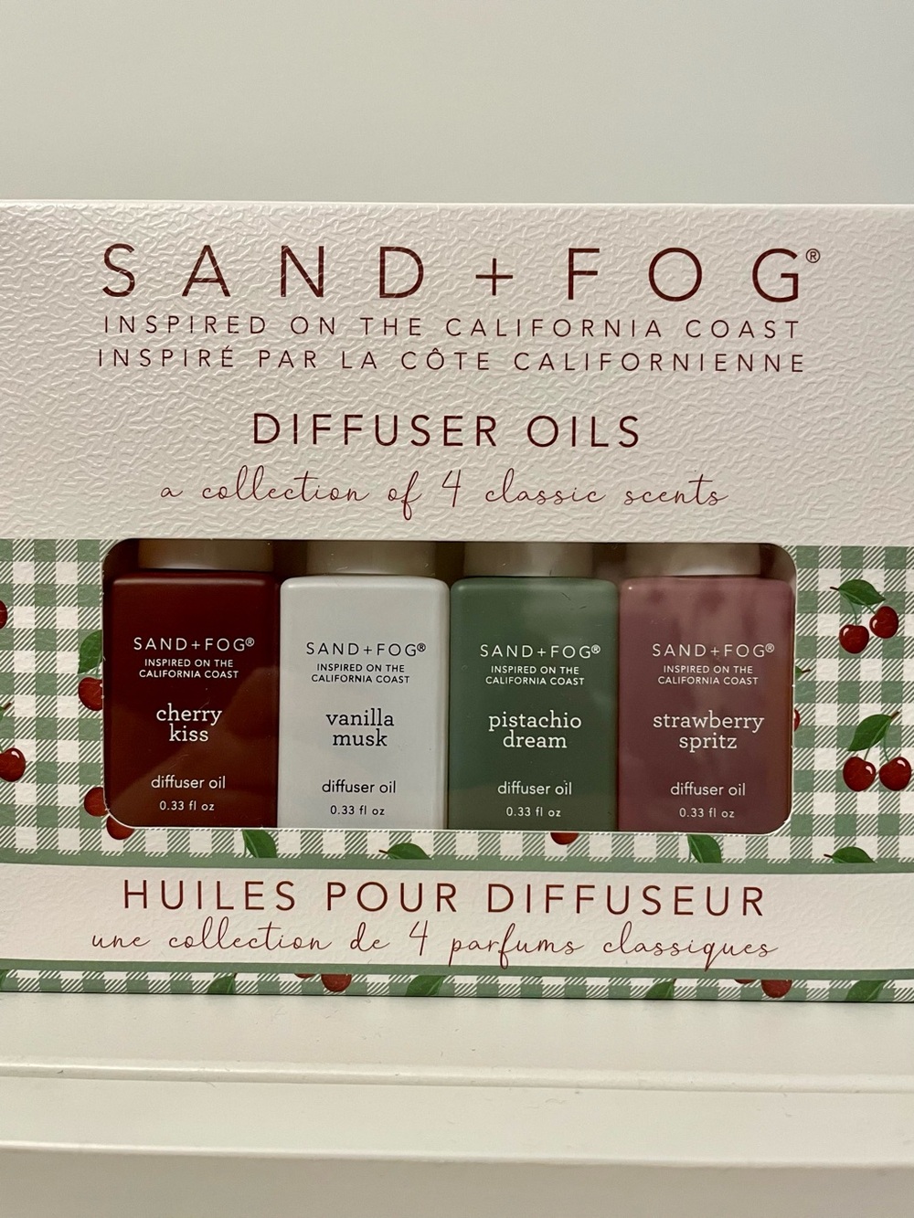 SAND + FOG Diffuser Oils Collection of 4 Classic Scents - 4x0.33 FL OZ (10 ML)